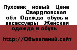 Пуховик   новый › Цена ­ 3 500 - Свердловская обл. Одежда, обувь и аксессуары » Женская одежда и обувь   